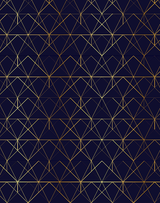 Store intérieur Lignes jaunes connectées en triangles