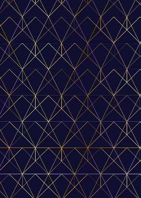 Store intérieur Lignes jaunes connectées en triangles