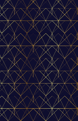 Store intérieur Lignes jaunes connectées en triangles