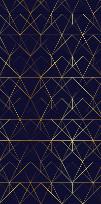 Store intérieur Lignes jaunes connectées en triangles