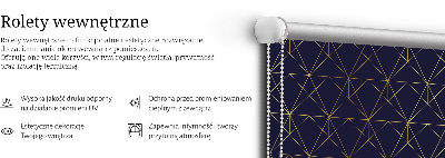 Store intérieur Lignes jaunes connectées en triangles