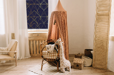 Store intérieur Lignes jaunes connectées en triangles