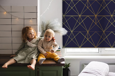 Store intérieur Lignes jaunes connectées en triangles