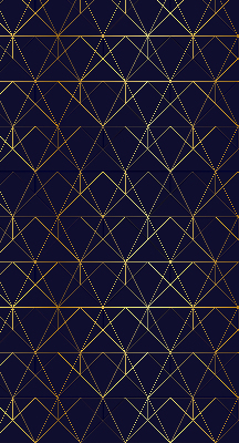 Store intérieur Lignes jaunes connectées en triangles