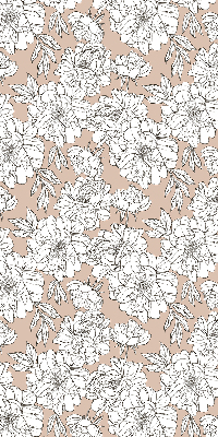 Store enrouleur Fleurs dessinées