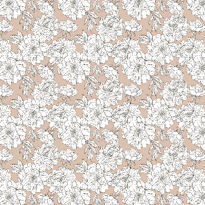 Store enrouleur Fleurs dessinées