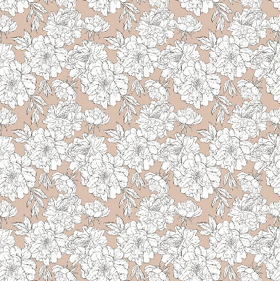 Store enrouleur Fleurs dessinées