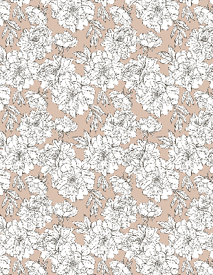 Store enrouleur Fleurs dessinées