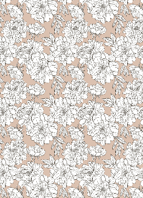 Store enrouleur Fleurs dessinées