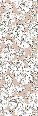 Store enrouleur Fleurs dessinées