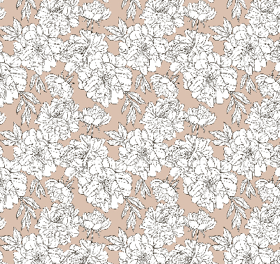 Store enrouleur Fleurs dessinées