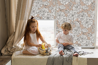 Store enrouleur Fleurs dessinées