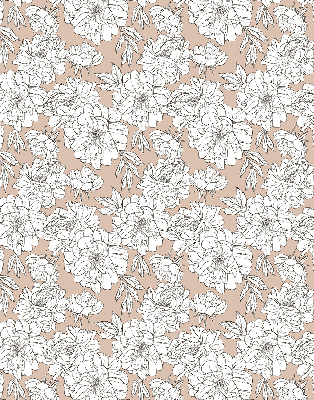 Store enrouleur Fleurs dessinées