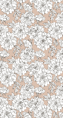 Store enrouleur Fleurs dessinées