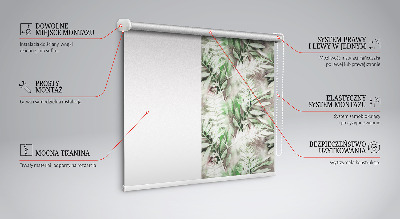 Store enrouleur Feuilles brillantes
