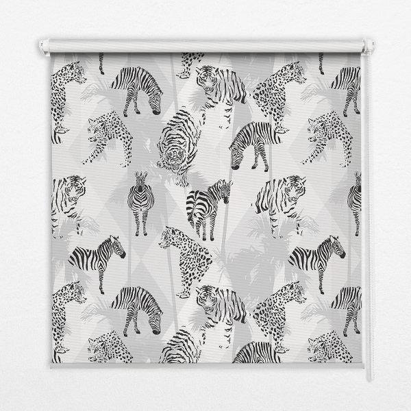 Store enrouleur Animaux gris