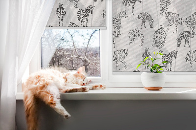 Store enrouleur Animaux gris