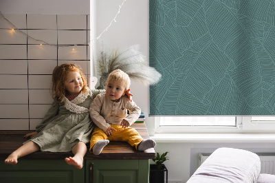 Store intérieur Feuilles de palmier vertes