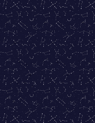 Store enrouleur Constellation d'étoiles