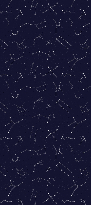 Store enrouleur Constellation d'étoiles