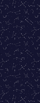 Store enrouleur Constellation d'étoiles