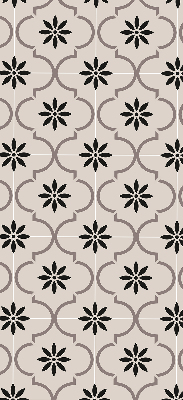 Store enrouleur Tuile marocaine en forme de fleur