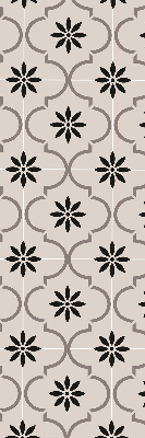 Store enrouleur Tuile marocaine en forme de fleur