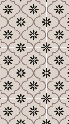 Store enrouleur Tuile marocaine en forme de fleur