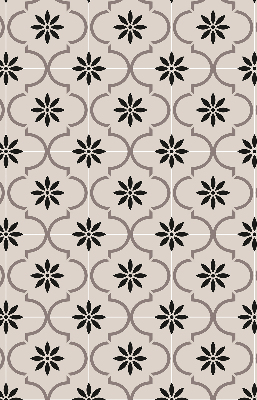 Store enrouleur Tuile marocaine en forme de fleur