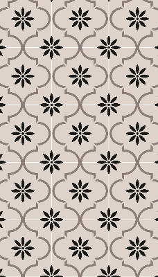 Store enrouleur Tuile marocaine en forme de fleur