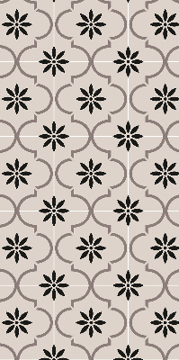 Store enrouleur Tuile marocaine en forme de fleur