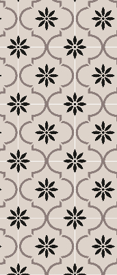 Store enrouleur Tuile marocaine en forme de fleur