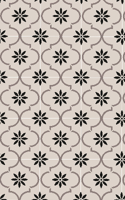 Store enrouleur Tuile marocaine en forme de fleur