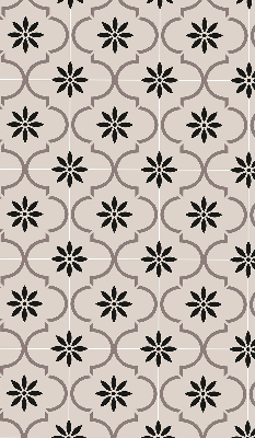 Store enrouleur Tuile marocaine en forme de fleur