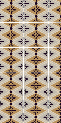 Store enrouleur Fleur dans un losange