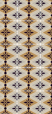 Store enrouleur Fleur dans un losange