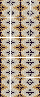 Store enrouleur Fleur dans un losange