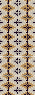 Store enrouleur Fleur dans un losange