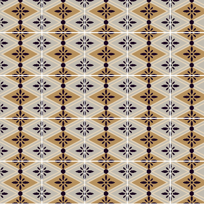 Store enrouleur Fleur dans un losange