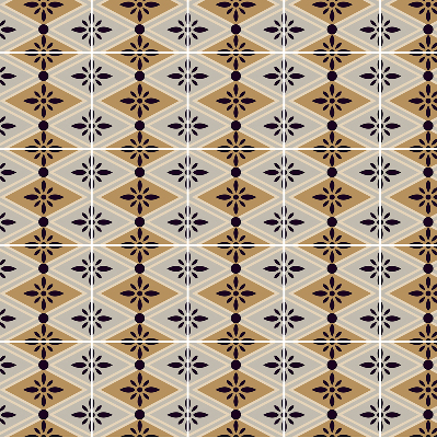 Store enrouleur Fleur dans un losange