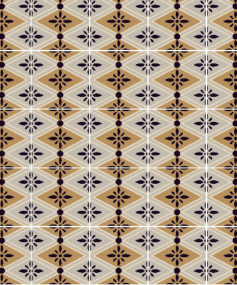 Store enrouleur Fleur dans un losange