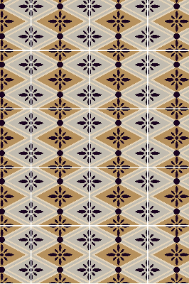 Store enrouleur Fleur dans un losange