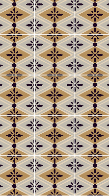 Store enrouleur Fleur dans un losange