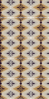 Store enrouleur Fleur dans un losange