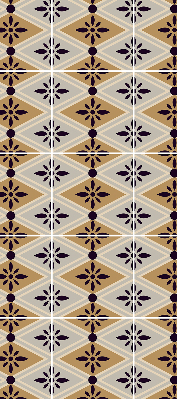 Store enrouleur Fleur dans un losange