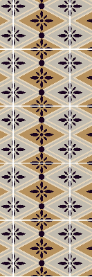 Store enrouleur Fleur dans un losange