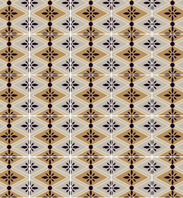 Store enrouleur Fleur dans un losange