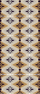 Store enrouleur Fleur dans un losange