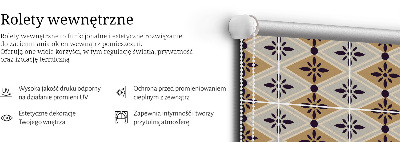 Store enrouleur Fleur dans un losange