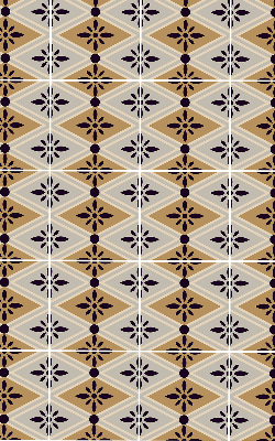 Store enrouleur Fleur dans un losange